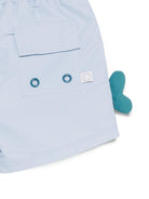 Costume per neonato Stella McCartney Kids azzurro con stampa grafica balene TYC559 Z0433 685 STELLA McCARTNEY KIDS 