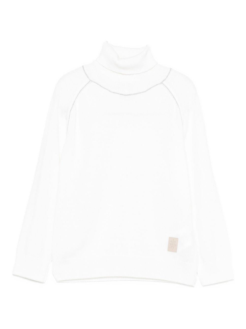 Maglione per bambino Eleventy Kids bianco con maniche raglan EX9P70 Z3316 100GR ELEVENTY KIDS 
