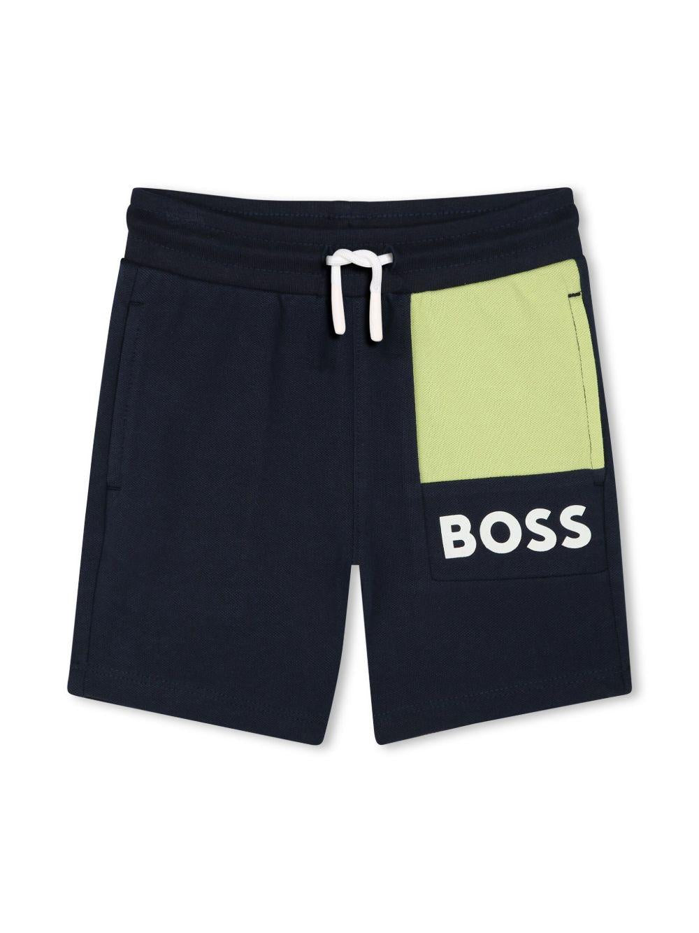 Bermuda per neonato BOSS Kidswear blu con stampa J52083 849 BOSS KIDS 