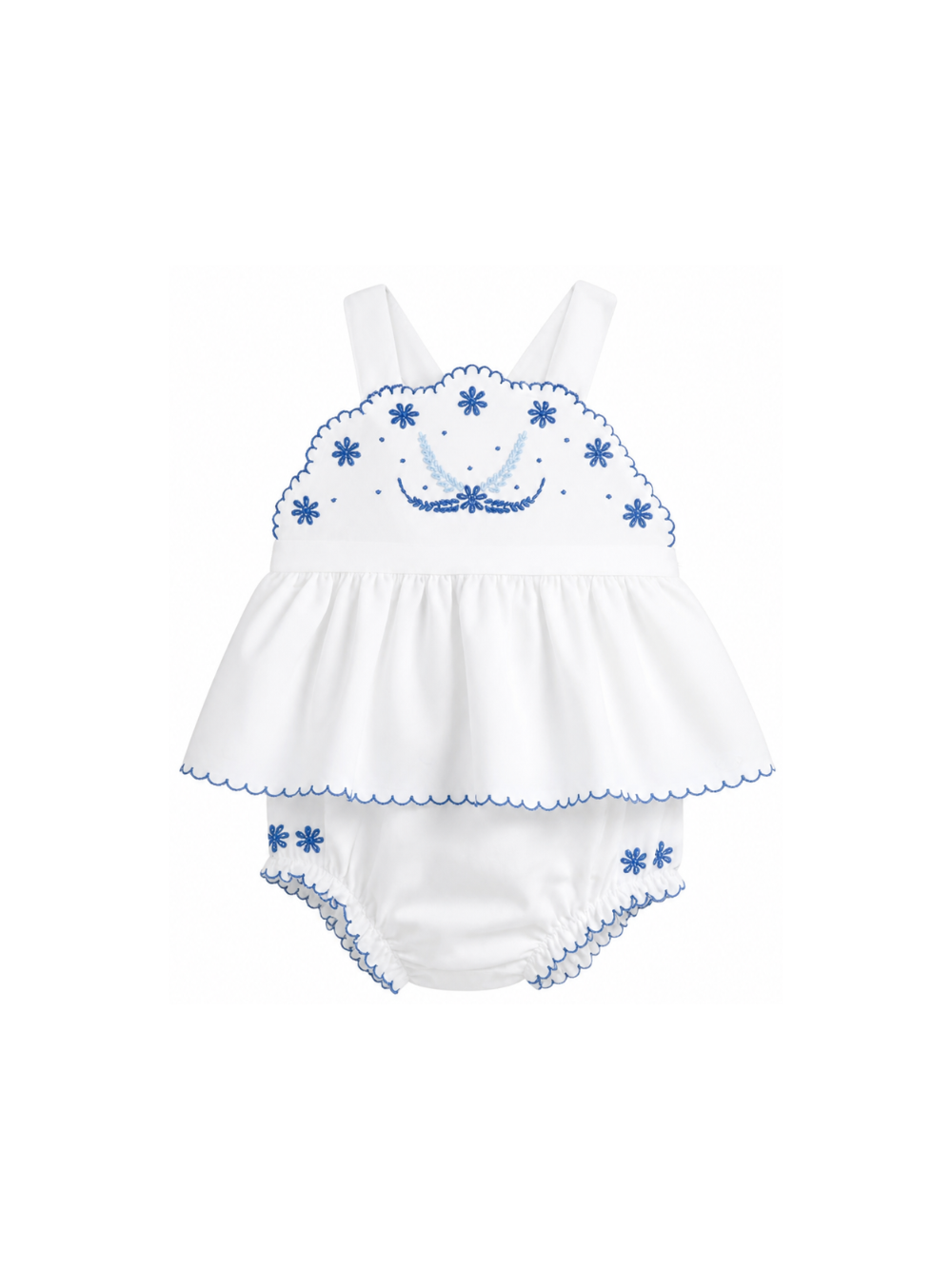 Tutina per neonata Tartine & Chocolat bianco con ricamo a fiori CC37031 01 TArtine & Chocolat KIDS 