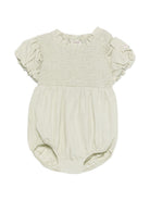 Tutina Eledor per neonata Donsje verde con dettagli arricciati 3045600 00015 DONSJE KIDS 