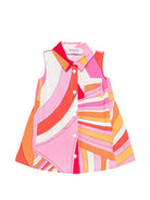 Abito per neonata Emilio Pucci Junior multicolore con colletto PY1032 P0585 50EAR EMILIO PUCCI KIDS 
