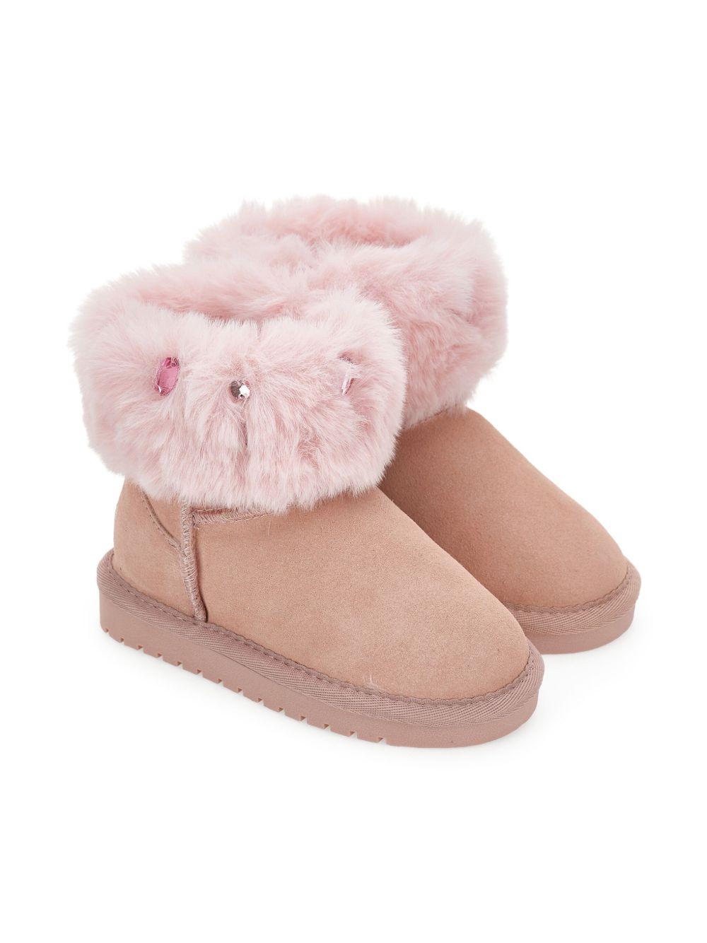 Stivali per bambina Monnalisa rosa con punta tonda 8CF004 6702 0090 MONNALISA 