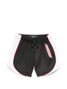 Shorts per bambino Amiri Kids nero con logo sul davanti ACBMSO1006 001 AMIRI KIDS 
