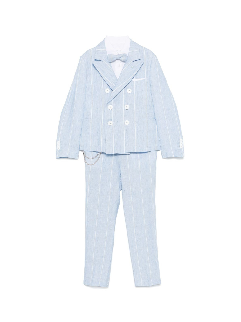 Completo tre pezzi per bambino Colorichiari azzurro con rinifitura a righe MJ507992 4852 50 COLORICHIARI 