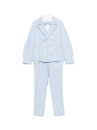 Completo tre pezzi per bambino Colorichiari azzurro con rinifitura a righe MJ507992 4852 50 COLORICHIARI 