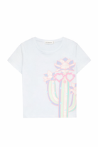 T-shirt per bambina Billieblush azzurra con stampa grafica U21960 76S BILLIEBLUSH KIDS 