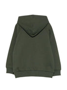 Felpa per bambino Missoni Kids verde con dettagli con motivo a zigzag MZ4H10 Z3183 70J MISSONI KIDS 