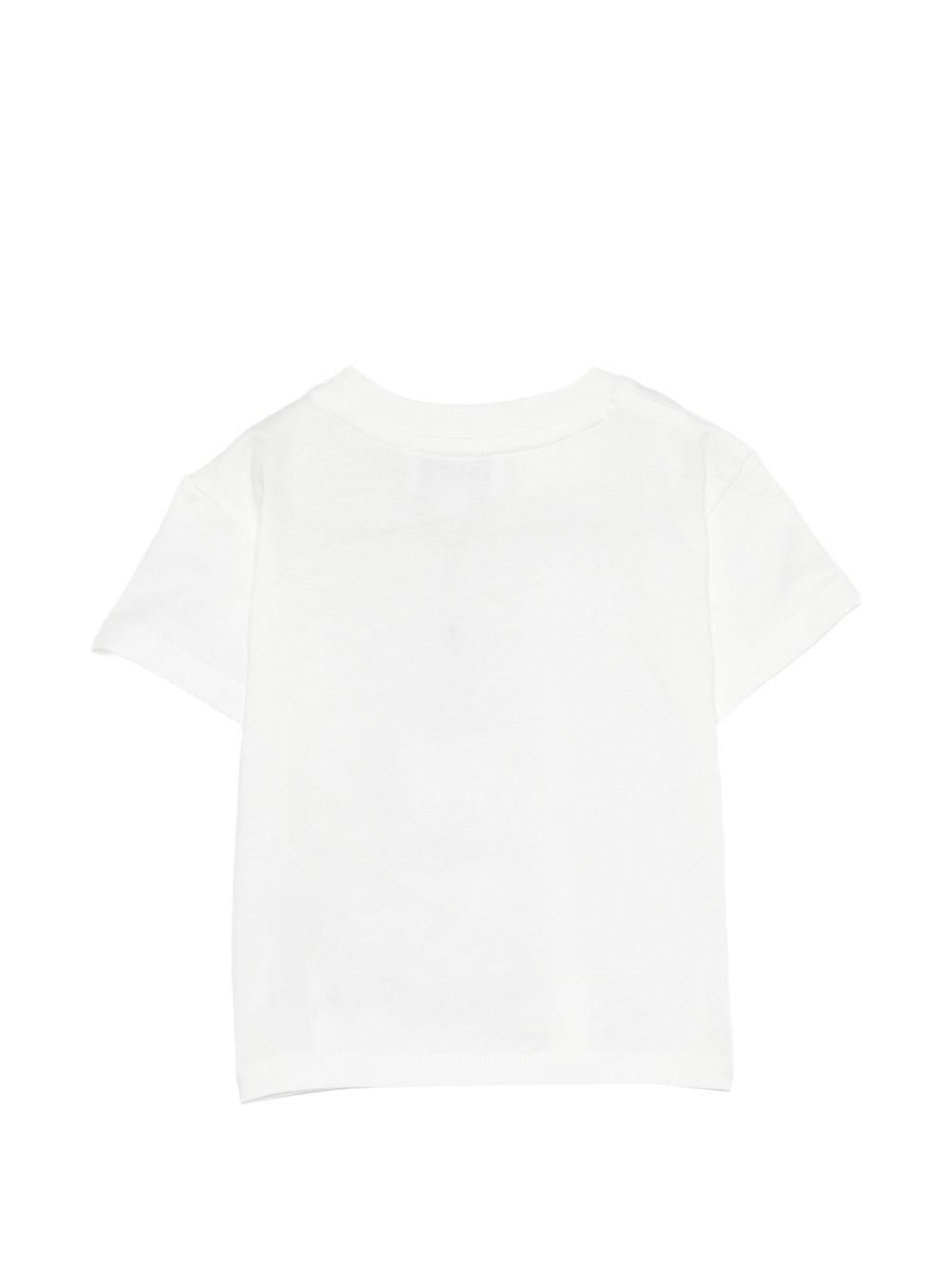 T-shirt per neonati Kenzo Kids bianca con logo sul petto K61724 117 KENZO KIDS 