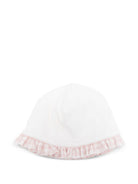 Cappello per neonata La Stupenderia bianco con rifiniture a quadretti 1TBCP04 L02Y18 LA STUPENDERIA 