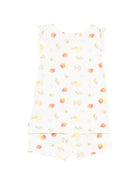 Pigiama per bambina Petit Bateau bianco con stampa fruttata A0F86 01 PETIT BATEAU 