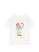 T-shirt per neonato Polo Ralph Lauren Kids bianco con motivo Polo Bear 320A12428 002 Ralph Lauren kids 