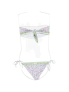 Bikini per donna MC2 Saint Barth multicolore con stampa floreale all-over VIR0001 08720L MC2 ST. BARTH 