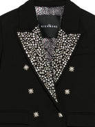 Giacca per bambina John Richmond Junior nera con decorazione a stelle RGP26108GC BLACK JOHN RICHMOND JUNIOR 