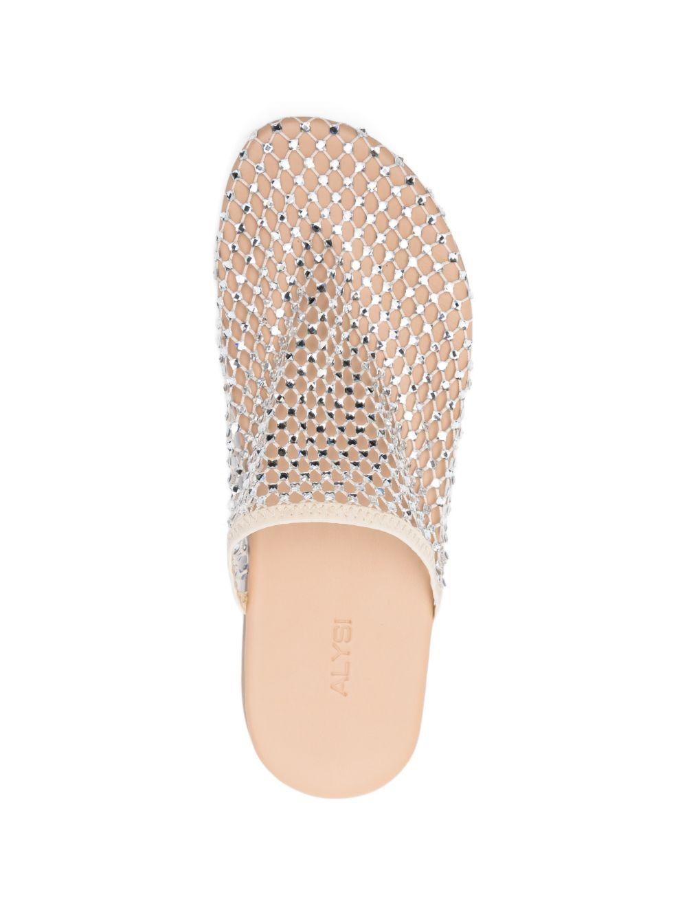 Sandali per donna Alysi argentate con trama a rete 316611 P6100 SIL ALYSI 