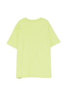 T-shirt per bambino Moschino Kids verde con stampa logo H5M05GLAA23 30355 MOSCHINO KIDS 