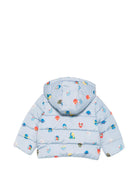 Giubbino per neonato Stella McCartney Kids azzurro con stampa grafica all-over TZ2307 Z4031 61EMC STELLA McCARTNEY KIDS 