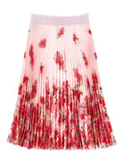 Gonna per bambina Monnalisa rosa con stampa a fiori 71G705 7788 8444 MONNALISA KIDS 