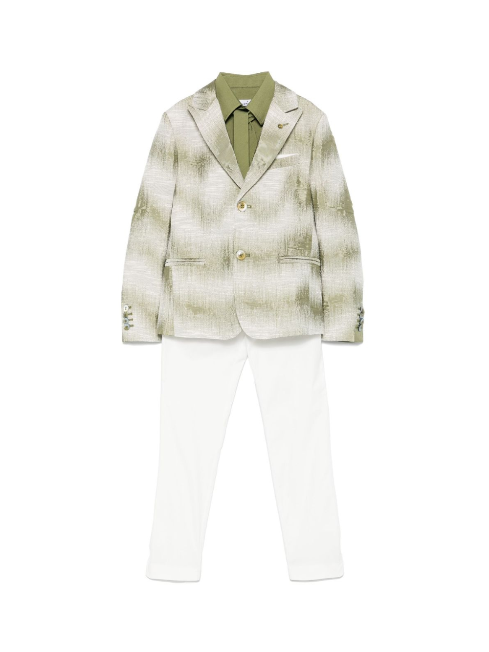Completo tre pezzi per bambino Colorichiari verde con chiusura monopetto MJ507963 4773 36 COLORICHIARI 