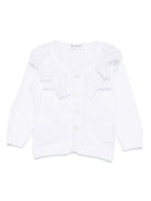 Cardigan per neonata JESURUM BABY Clara bianco con colletto in pizzo CLARA VAR.62 JESURUM 