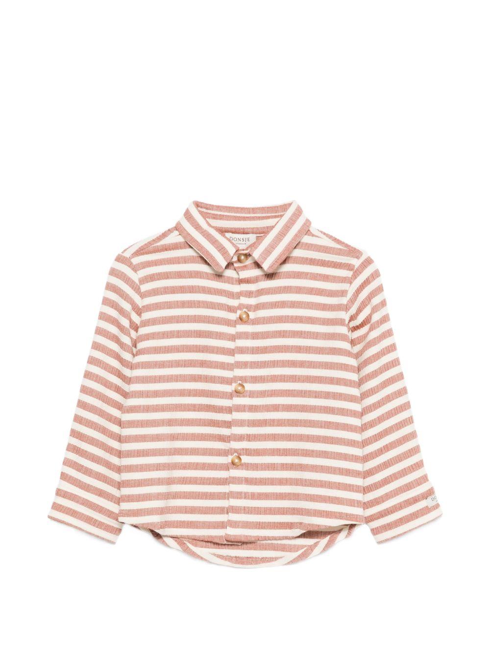 Camicia Leom per neonato Donsje multicolor con motivo a righe 4116500 S0001 DONSJE KIDS 