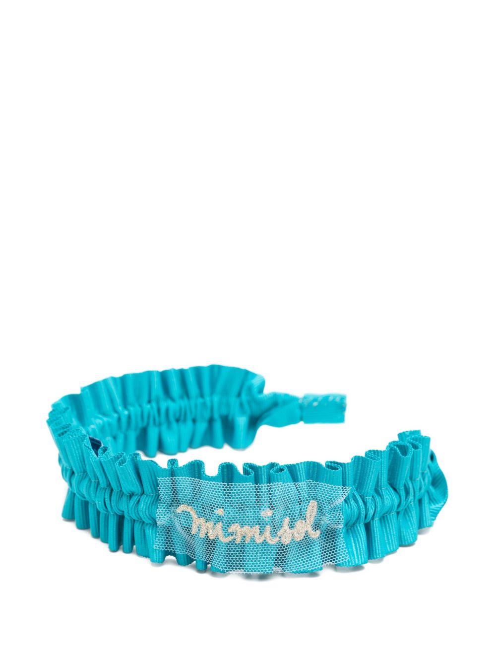 Cerchietto per bambina Mi Mi Sol azzurro con dettaglio ruches MAFR168XX0000 TUR MIMISOL KIDS 
