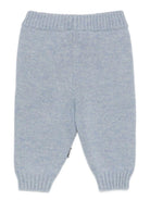 Pantaloni per neonati Molo azzurri con motivo cane e coniglio 6W25I206 9677 MOLO 