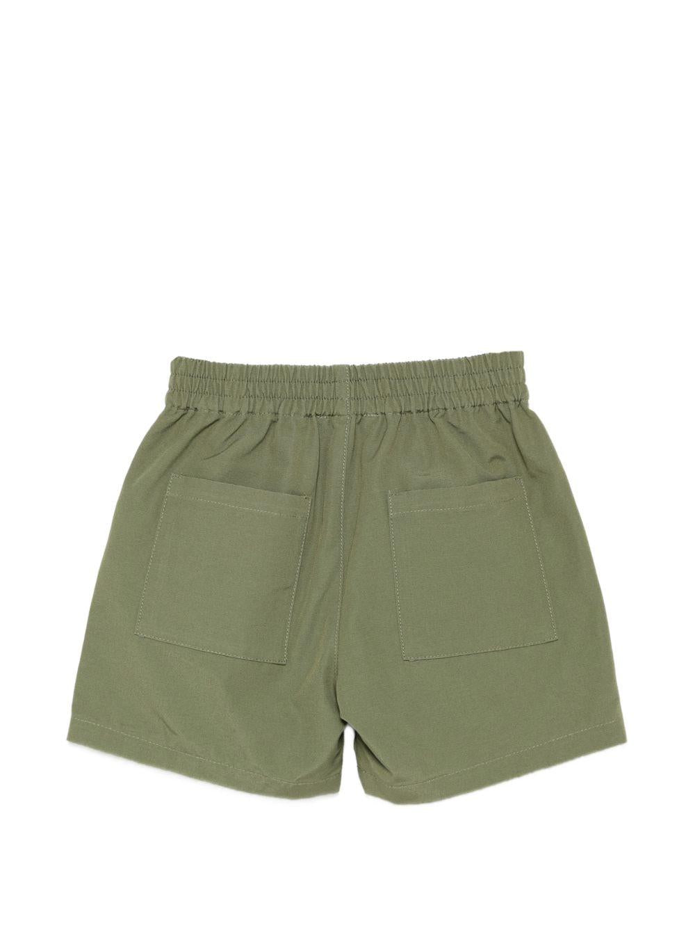 Shorts per neonato Moschino Kids verde con dettaglio Teddy Bear MUQ01NLLA14 30037 MOSCHINO KIDS 