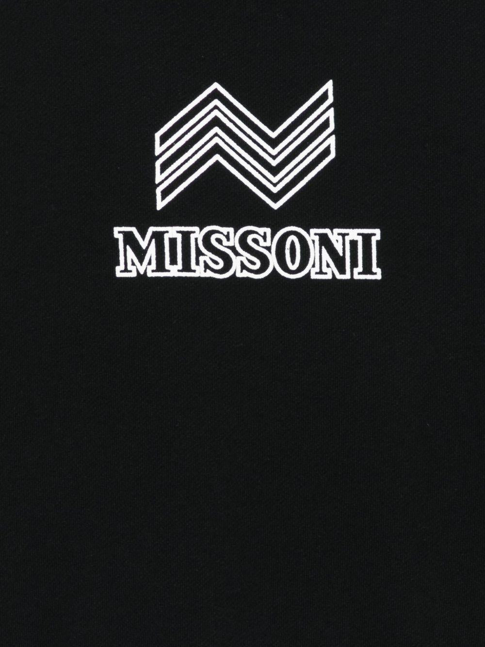 Felpa per bambino Missoni Kids nero con logo ricamato MX4P40 Z3183 930 MISSONI KIDS 