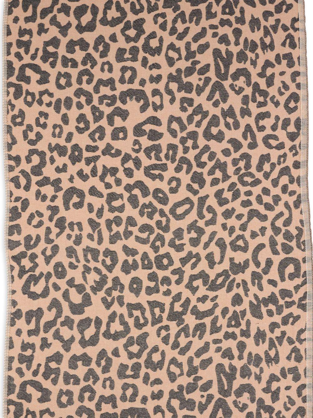 Telo mare MC2 Saint Barth marrone con stampa leopardata FOUT009 02712L MC2 ST. BARTH KIDS 