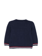 Maglione per neonato Tartine Et Chocolat blu con ricamo badminton CC18111 04 TArtine & Chocolat KIDS 