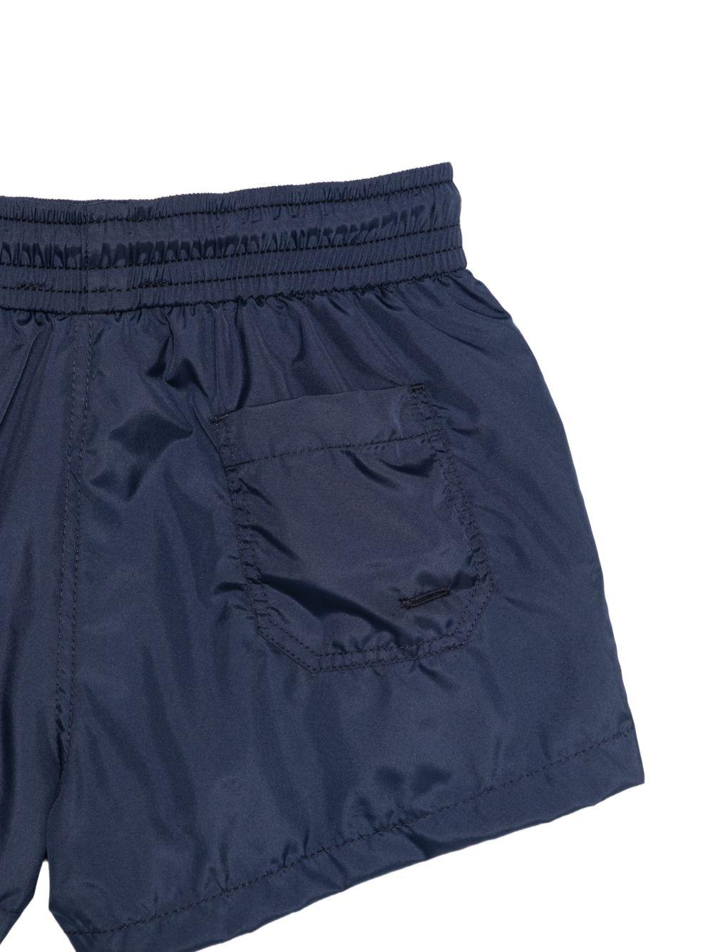 Costume da bagno per bambino Paolo Pecora Kids blu con patch con logo PP2041 BLU PAOLO PECORA KIDS 