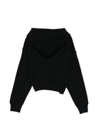 Felpa per bambina Off-White Kids nera con cappuccio 44GBB00CS26F001 001 OFF WHITE KIDS 