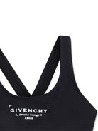 Bikini per bambina Givenchy Kids nero con stampa logo H31218 09B GIVENCHY KIDS 