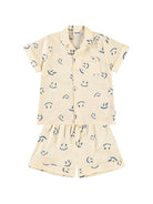 Pigiama per bambino Molo Lexi giallo con motivo smiley 6S25R507 9349 MOLO KIDS 