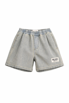 Shorts per bambino Bobo Choses denim con dettaglio logo B126AC073 461 BOBO CHOSES KIDS 