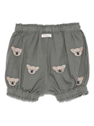 Pantaloncini per neonato Donsje Carson grigio con ricamo all-over 3029804 00062 DONSJE 