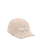 Cappello per bambino Palm Angels Kids beige con logo ricamato PBLB002S26FAB003 092 PALM ANGELS KIDS 
