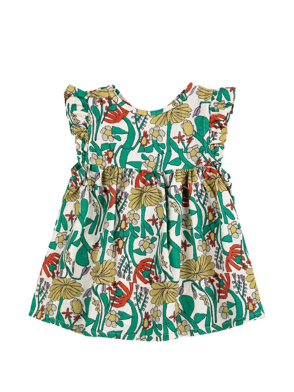 Abito per neonata Bobo Choses multicolor con design a fiori B126AB089 991 BOBO CHOSES KIDS 