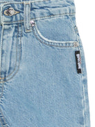 Shorts per neonato Just Cavalli Kids in denim con effetto vissuto JIP26140BE D.BLUE LIG ROBERTO CAVALLI KIDS 