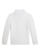 Maglione per bambino Polo Ralph Lauren Kids bianco con caratteristico motivo Polo Pony 322A95566 002 Ralph Lauren kids 