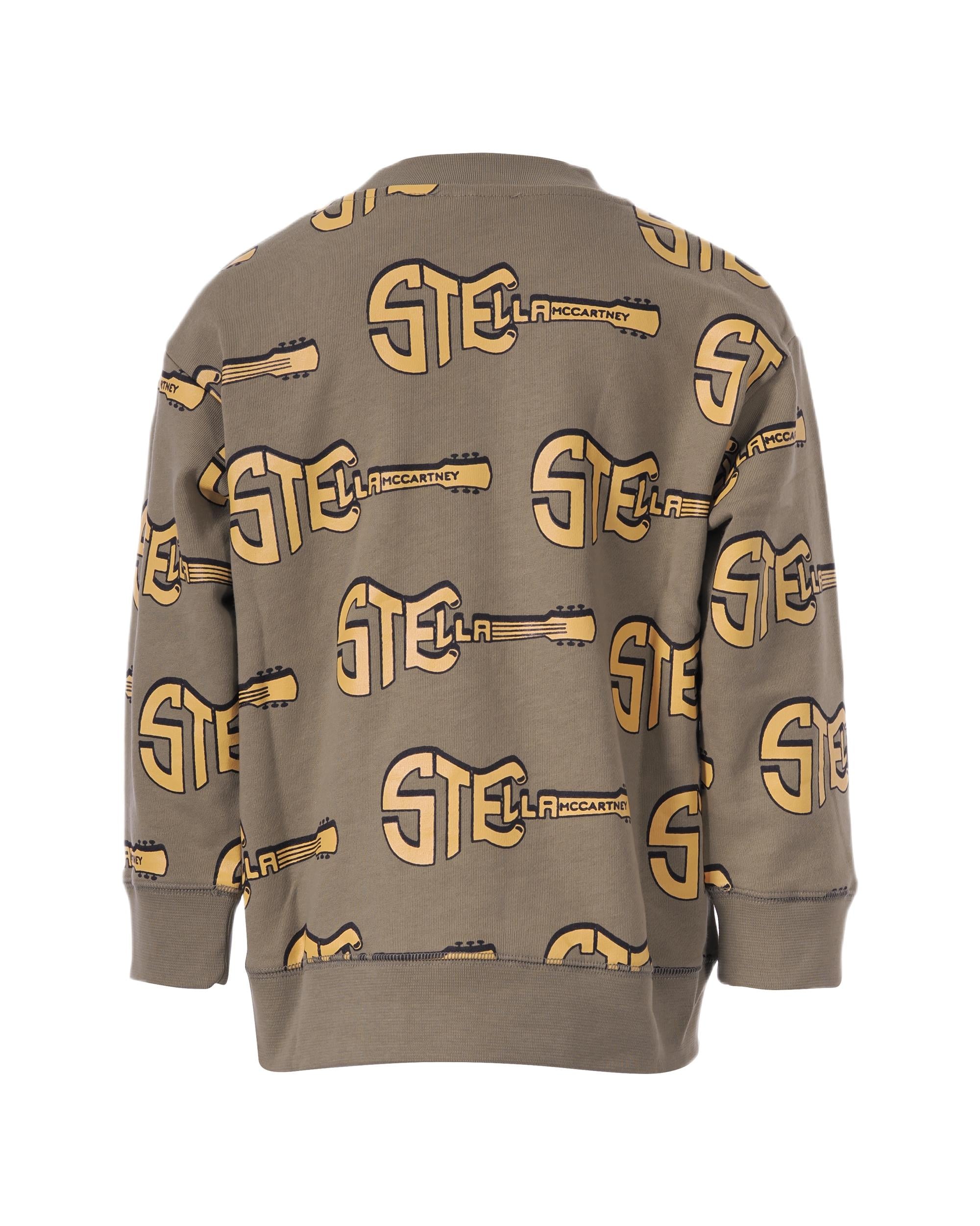 Felpa per bambino Stella McCartney Kids multicolore con stampa logo all-over TY4P50 Z3523 770MC STELLA McCARTNEY KIDS 