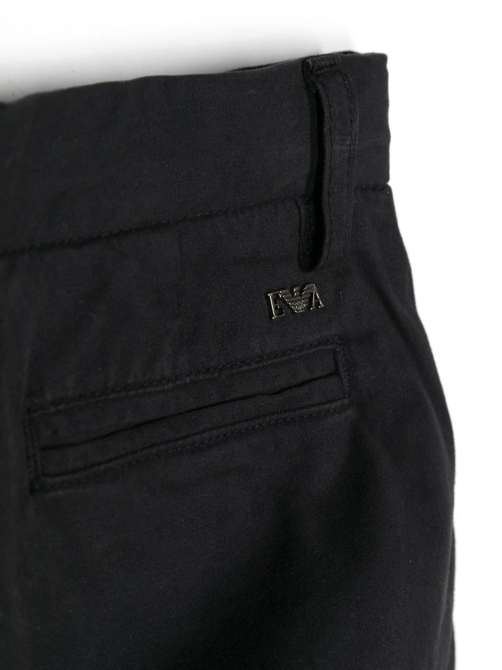 Bermuda per bambino Emporio Armani Kids blu con placca logo 8N4S60 4N6YZ 0920 EMPORIO ARMANI KIDS 