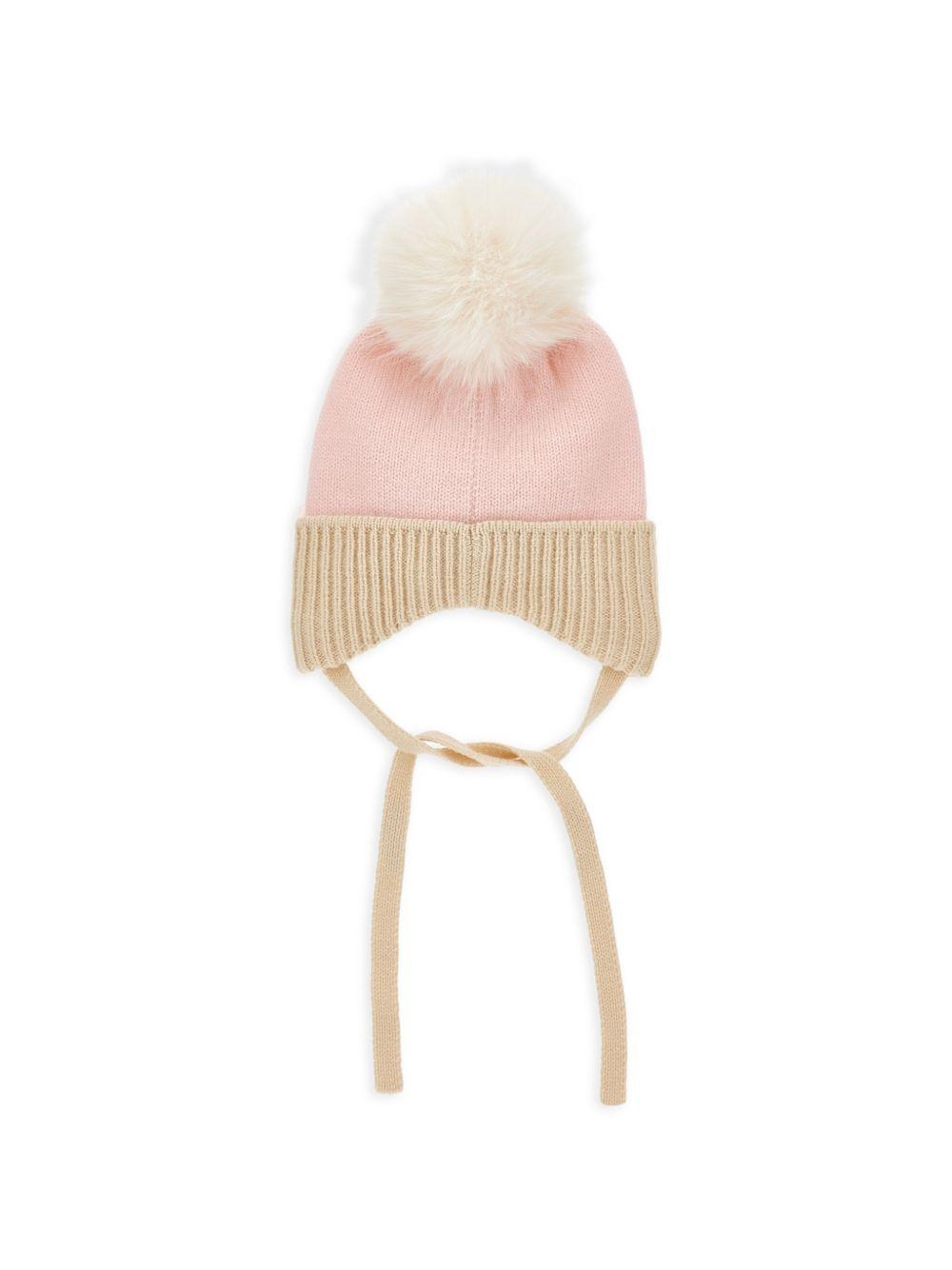 Cappello per neonata Monnalisa Kids rosa con pompom 39H001 8064 9102 MONNALISA KIDS 