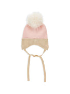 Cappello per neonata Monnalisa Kids rosa con pompom 39H001 8064 9102 MONNALISA KIDS 