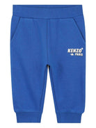 Set tuta sportiva per neonato Kenzo Kids blu con design stampa K61291 871 KENZO KIDS 