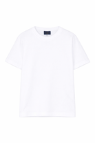 T-shirt per bambino Paul & Shark Kids bianca con stampa grafica sul retro WOM00GLAA54 10101 PAUL & SHARK KIDS 
