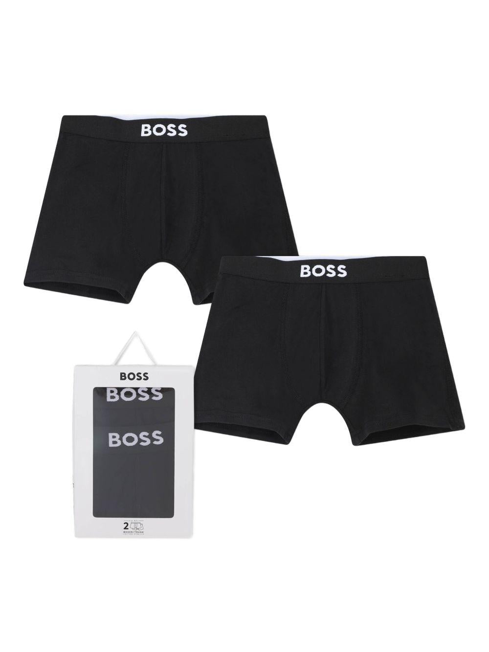 Set 2 boxer Boss Kids neri con stampa J52665 09B BOSS KIDS 
