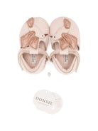 Scarpine primi passi per neonata Donsje rosa con applicazione uccellino 1041003 NL10J DONSJE KIDS 