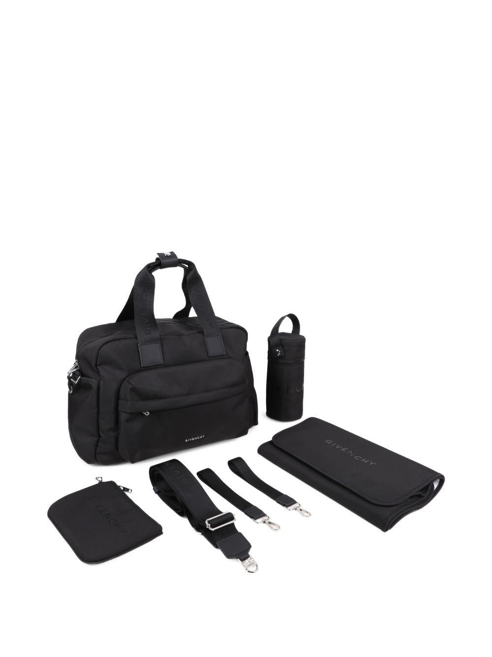 Borsa fasciatoio per neonati Givenchy Kids nera con logo H31052 09B GIVENCHY KIDS 